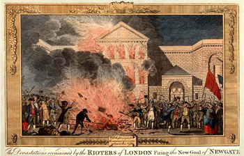 The Gordon Riots at Newgate Prison, 1780