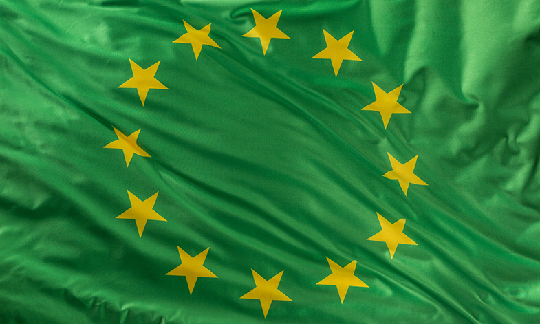 Green EU flag