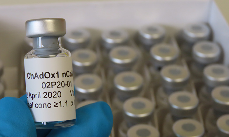 The ChAdOx1 nCoV-19 vaccine (image courtesy of the University of Oxford).
