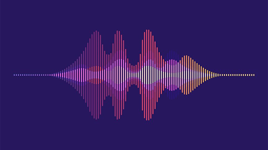 An illustration of a sound wave