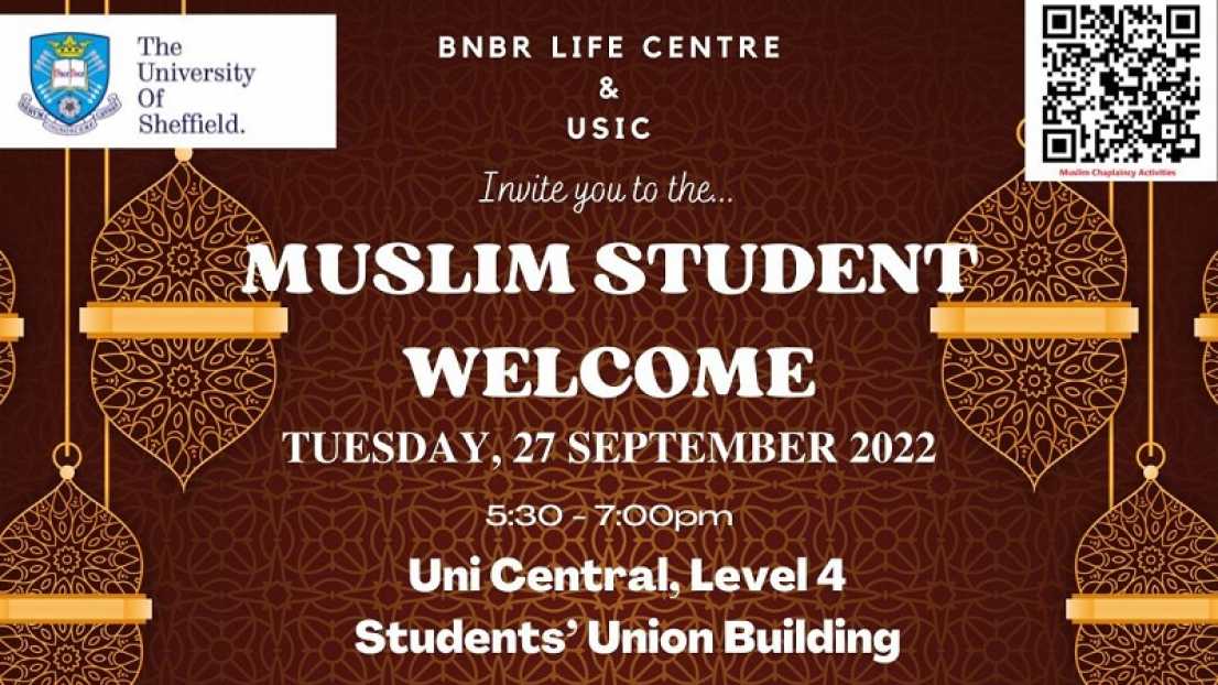 Muslim Student Welcome poster