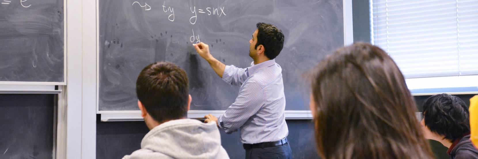Students in a maths lecture
