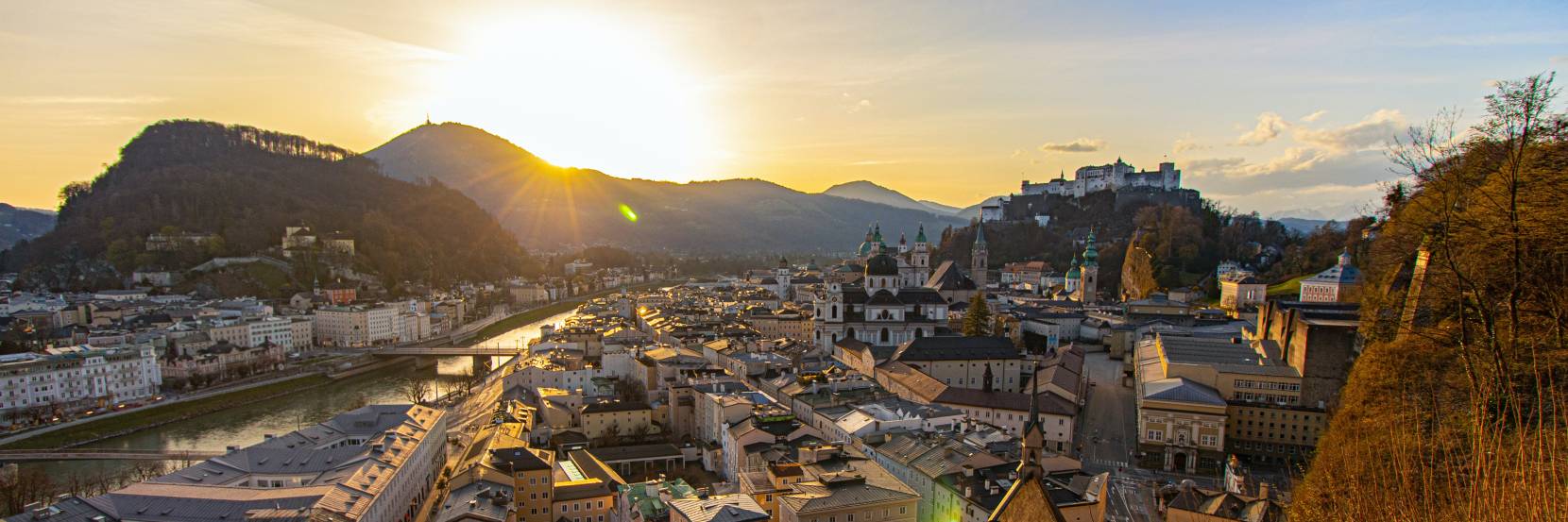 Cityscape view of Salzburg, Austria