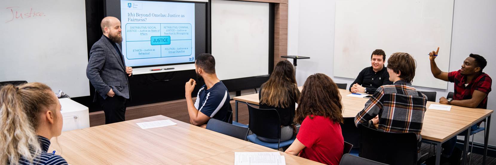 Law students in seminar 