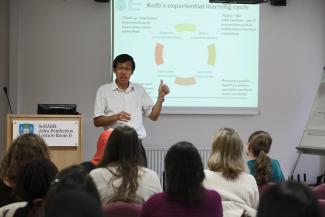 Image of lecture in School of Health and Related Research