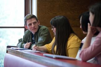 Postgraduate students from the Department of Sociological Studies in lecture theatre