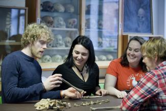 Group of archaeology postgraduates