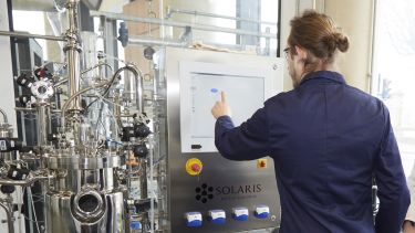 CBE student in laboratory