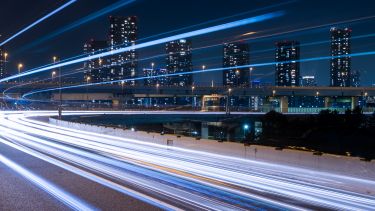 Energy light city blur