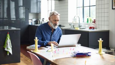 Man using a laptop
