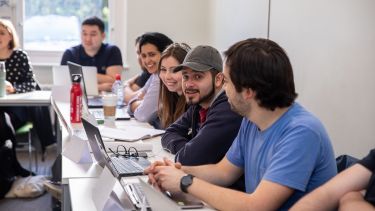 Undergraduate politics students in class