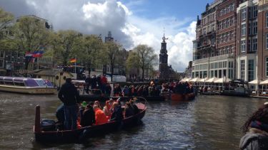 Boats on a Dutch canal