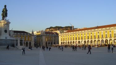 Lisbon at sunset.