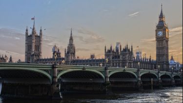 A picture of westminster as seen from the Thames