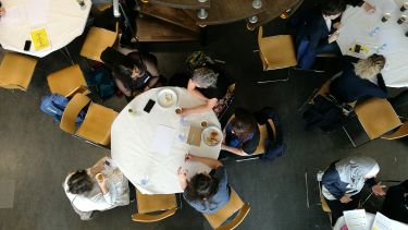 Students at PhD conference