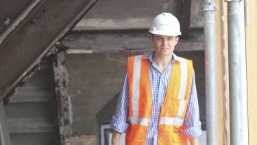 student on site