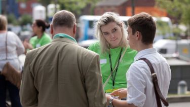 An open day at the university. 