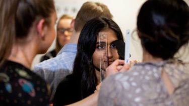 Orthoptics students learning.