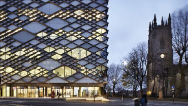 The Diamond in the evening.
