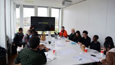 PhD students at workshop