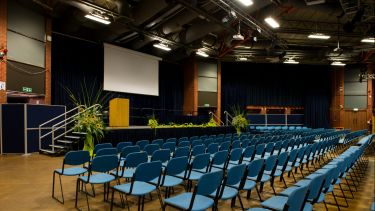 chairs laid out for a conference