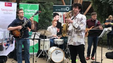 Winter gardens sax guitar