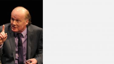 A photograph of sports presenter David Davies