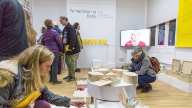 A piece of artwork from the Remembering Baby exhibition