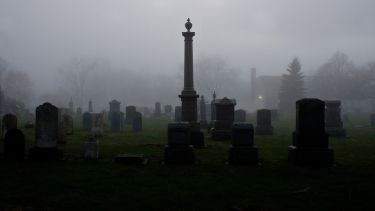 Image of gravestones in a cemetery