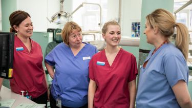 Dental students and lecturers