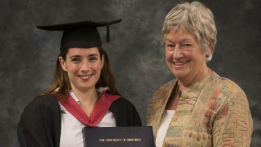 Lucy Prebble receives Distinguished Alumni Award