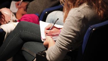 Person taking notes