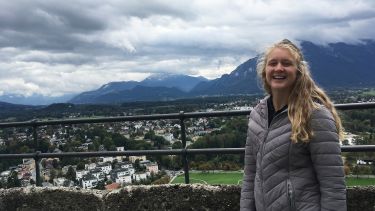 Josie Batchelor on Hohen Salzburg Fortress 