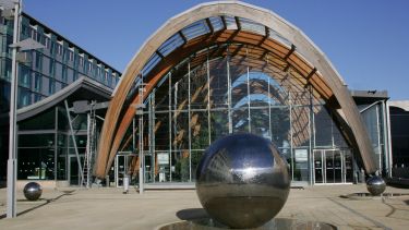 Sheffield Millennium Square with fountain