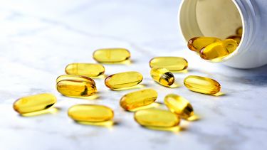 A photograph of omega 3 tablets
