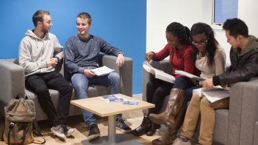 Photo of economics Masters students