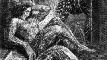 The frontispiece to the 1831 edition of Frankenstein