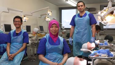 A group of Dentistry postgraduate students