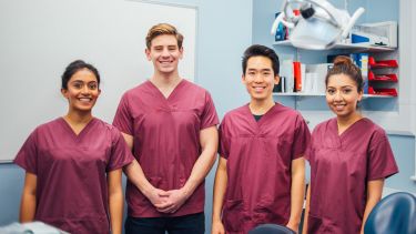 A group of dentistry students