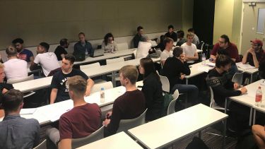 Investment society meeting