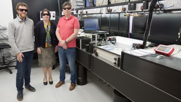 Dr Adrien Chauvet, Professor Julia Weinstein and Dr Dimitri Chekulaev