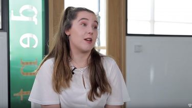 SMI placement student Laura talking
