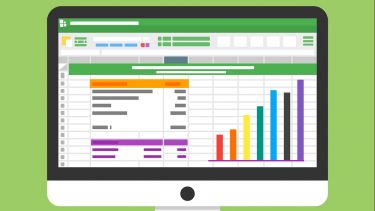 an image of stats and excel on a desktop computer