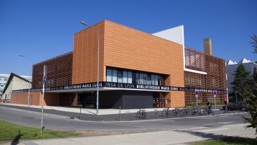 The outside of INSA library in Lyon