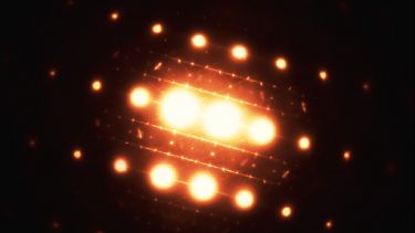 Aluminium diffraction pattern