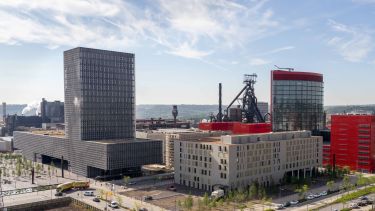 Aerial shot of Luxembourg university