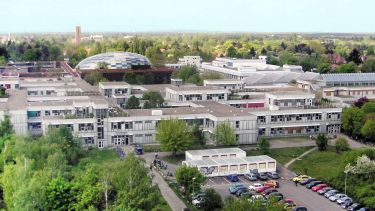 Aerial view of Freie Universitat Berlin