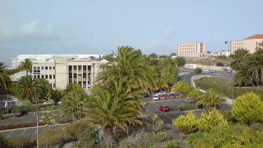 Aerial view of  University of Las Palmas