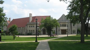 An exterior photo of the Great Hall, Heidelberg University