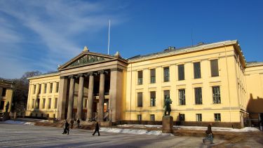 The outside of the University of Oslo